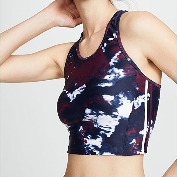 The Upside Royal Tie Dye Inge Crop Top Sports Excercise - Picture 1 of 9